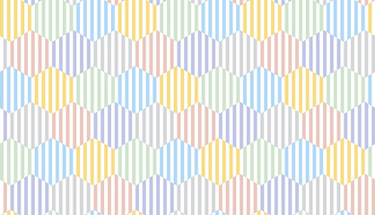 Wall Mural - simple pale color geometric seamless pattern