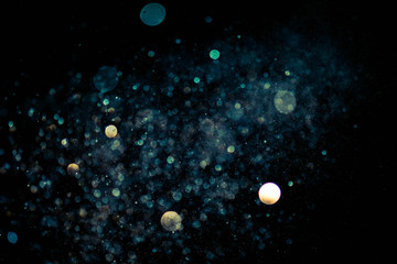 Wall Mural - christmas blur bokeh background texture abstract light glittering stars on bokeh. glitter vintage li