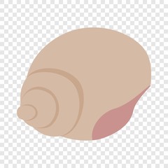 Poster - Shell isometric icon 3d on a transparent background vector illustration