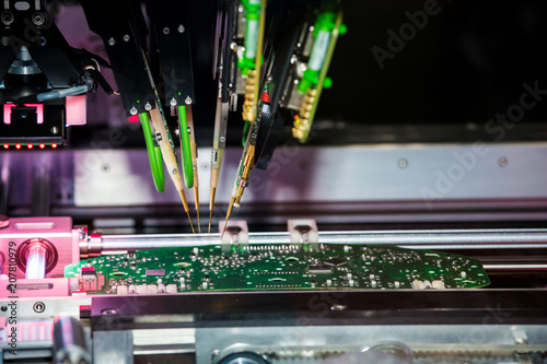 Fotografie, Obraz Multi-purpose flying probe system for widest range of test requirements