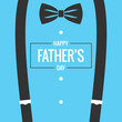 fathers day card with bow tie and suspenders background