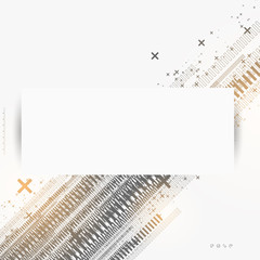 Poster - Abstract technological background Vector illustration.
