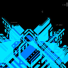 Poster - Abstract technological background. Vector illustration