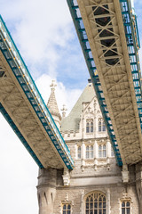 Sticker - Tower Bridge view from below.