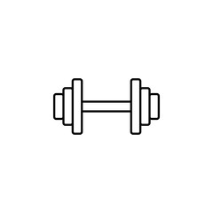 Poster - dumbbells outline icon. Element of sports items icon for mobile concept and web apps. Thin line dumbbells outline icon can be used for web and mobile