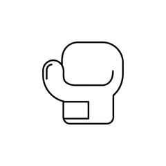 Sticker - boxing glove outline icon. Element of sports items icon for mobile concept and web apps. Thin line boxing glove outline icon can be used for web and mobile