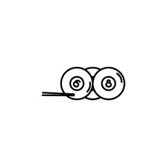 Poster - billiard balls outline icon. Element of sports items icon for mobile concept and web apps. Thin line billiard balls outline icon can be used for web and mobile
