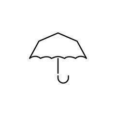 Poster - umbrella sign outline icon. Element of logistic icon for mobile concept and web apps. Thin line umbrella sign outline icon can be used for web and mobile