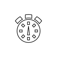 Poster - stopwatch outline icon. Element of logistic icon for mobile concept and web apps. Thin line stopwatch outline icon can be used for web and mobile