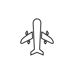 Poster - aircraft outline icon. Element of logistic icon for mobile concept and web apps. Thin line aircraft outline icon can be used for web and mobile