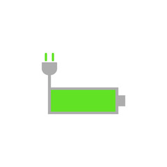 Poster - battery charge icon. Element of web icon for mobile concept and web apps. Colored isolated battery charge icon can be used for web and mobile. Premium icon