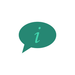 Aufkleber - communication with information icon. Element of web icon for mobile concept and web apps. Colored isolated communication with information icon can be used for web and mobile