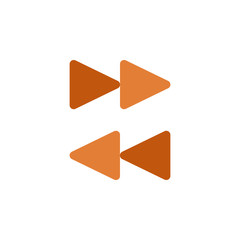 Poster - arrows of rewind icon. Element of web icon for mobile concept and web apps. Colored isolated arrows of rewind icon can be used for web and mobile. Premium icon