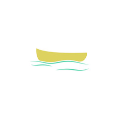 Aufkleber - a boat icon. Element of web icon for mobile concept and web apps. Colored isolated a boat icon can be used for web and mobile. Premium icon