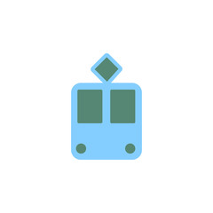 Aufkleber - tram icon. Element of web icon for mobile concept and web apps. Colored isolated tram icon can be used for web and mobile. Premium icon