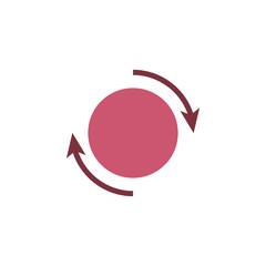 Poster - reboot sign icon. Element of web icon for mobile concept and web apps. Colored isolated reboot sign icon can be used for web and mobile. Premium icon