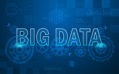 Poster - technology innovative big data concept background
