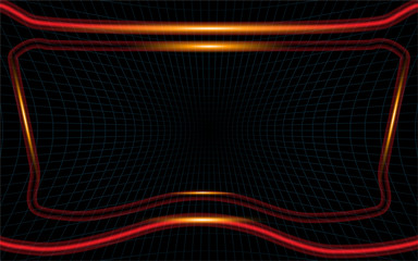 Poster - tech design hud virtual reality frame template background