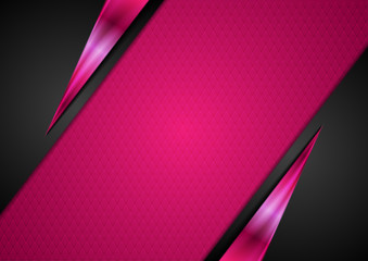black and pink glossy abstract corporate background