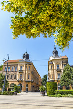 Piac Utca, The Major Street Of Debrecen City, Hungary