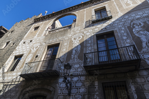 Zdjęcie XXL Klasyczny stary budynek w Barcelona, ​​Catalonia, Hiszpania