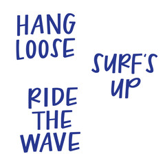 Canvas Print - Surfer phrases