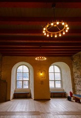 Fototapete - Retro interior in fortress - Bergen Norway