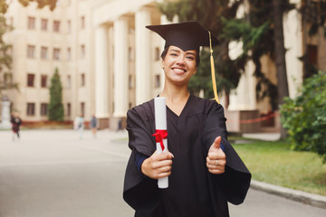 Poster - Happy young woman on her graduation day