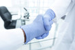 © ASDF - hand in the medical glove (handshake)