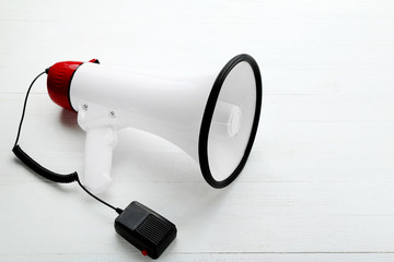 Megaphone isolated on a white background