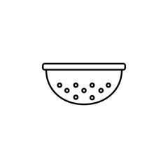 Poster - sieve outline icon. Element of kitchen tools icon for mobile concept and web apps. Thin line sieve outline icon can be used for web and mobile