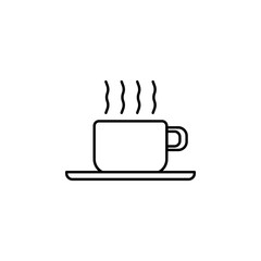 Poster - a cup of coffee outline icon. Element of kitchen tools icon for mobile concept and web apps. Thin line a cup of coffee outline icon can be used for web and mobile