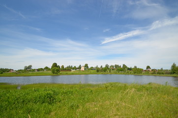 Poster - landscape lake sky