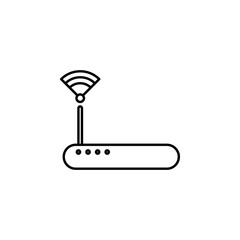 Poster - modem outline icon. Element of equipment icon for mobile concept and web apps. Thin line modem outline icon can be used for web and mobile