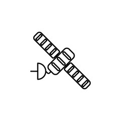 Poster - satellite outline icon. Element of equipment icon for mobile concept and web apps. Thin line satellite outline icon can be used for web and mobile