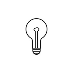 Poster - bulb outline icon. Element of equipment icon for mobile concept and web apps. Thin line bulb outline icon can be used for web and mobile