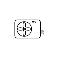 Poster - air conditioning outline icon. Element of equipment icon for mobile concept and web apps. Thin line air conditioning outline icon can be used for web and mobile