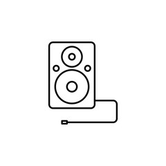 Poster - acoustic column outline icon. Element of equipment icon for mobile concept and web apps. Thin line acoustic column outline icon can be used for web and mobile
