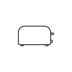 Poster - toaster outline icon. Element of equipment icon for mobile concept and web apps. Thin line toaster outline icon can be used for web and mobile