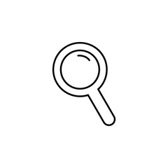 Poster - magnifier outline icon. Element of simple education icon for mobile concept and web apps. Thin line magnifier outline icon can be used for web and mobile