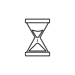 Poster - hourglass outline icon. Element of simple education icon for mobile concept and web apps. Thin line hourglass outline icon can be used for web and mobile