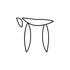Poster - religious sign outline icon. Element of religion sign for mobile concept and web apps. Thin line religious sign outline icon can be used for web and mobile