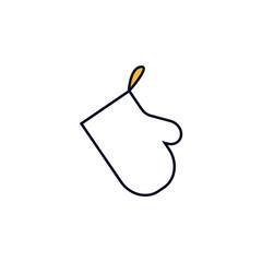 Poster - glove outline icon. Element of colored spa icon for mobile concept and web apps. Thin line glove outline icon can be used for web and mobile
