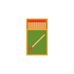 Poster - matches colored illustration. Element of camping icon for mobile concept and web apps. Flat design matches colored illustration can be used for web and mobile. Premium icon