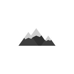 Aufkleber - the mountains colored illustration. Element of camping icon for mobile concept and web apps. Flat design the mountains colored illustration can be used for web and mobile