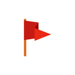Poster - flag colored illustration. Element of camping icon for mobile concept and web apps. Flat design flag colored illustration can be used for web and mobile. Premium icon