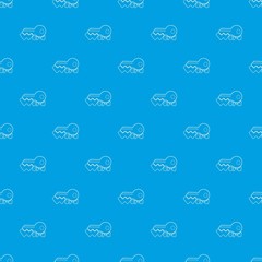 Poster - Key pattern vector seamless blue repeat for any use