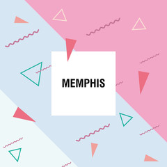 Wall Mural - Geometric pattern with zigzags, Memphis style design, vector illustration