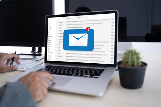 Mail Communication Connection message to mailing contacts phone Global Letters Concept