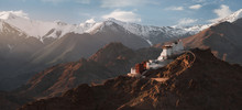 Tibetan Buddhist Monastery In  Himalayas